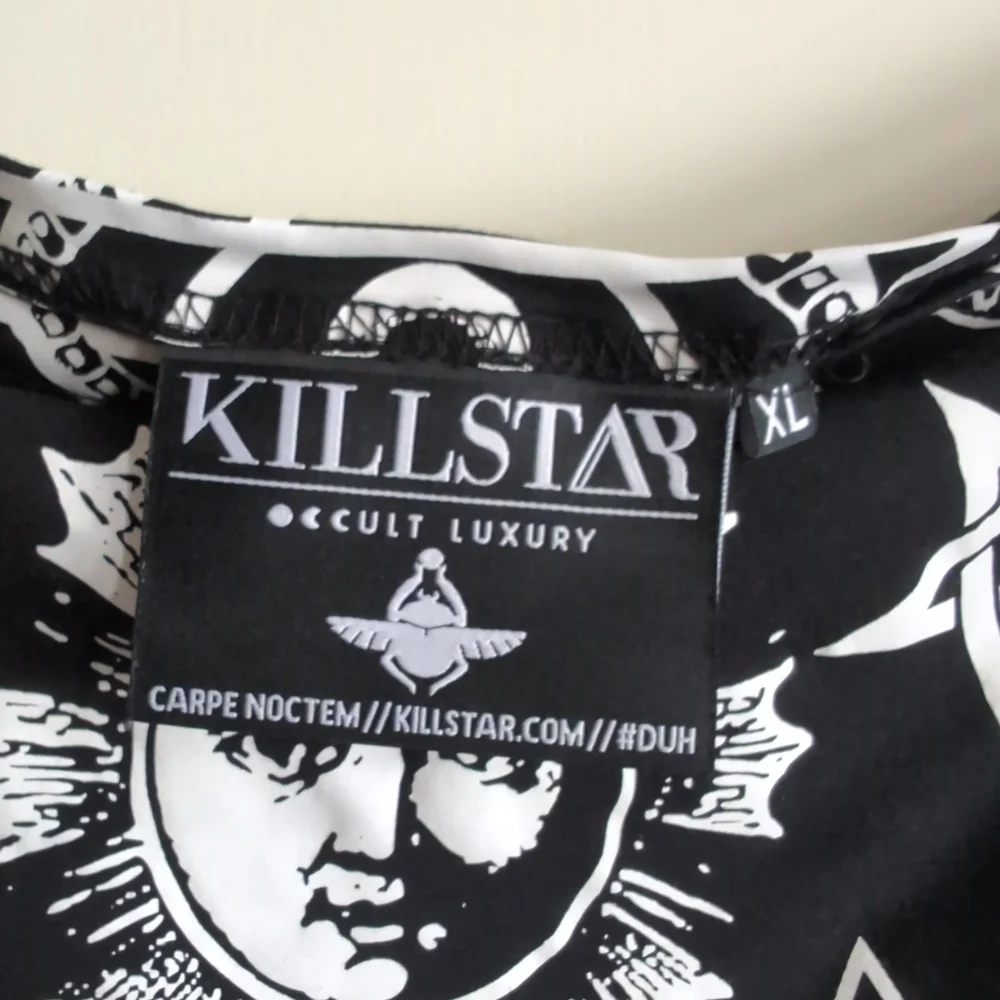 Black and white Killstar occult symbolism maxi tube dress - Picture 7 of 9
